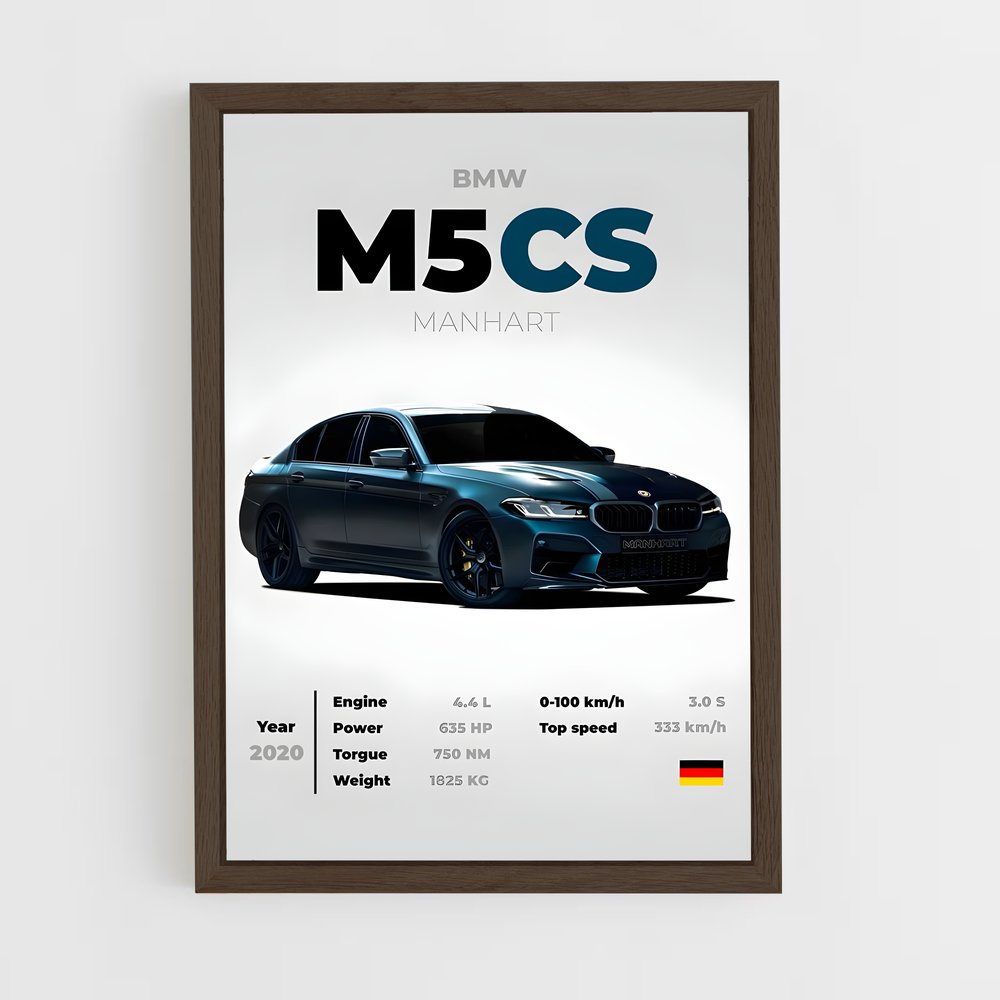 Poster M5 Evolution – affiche BMW (vue 5)